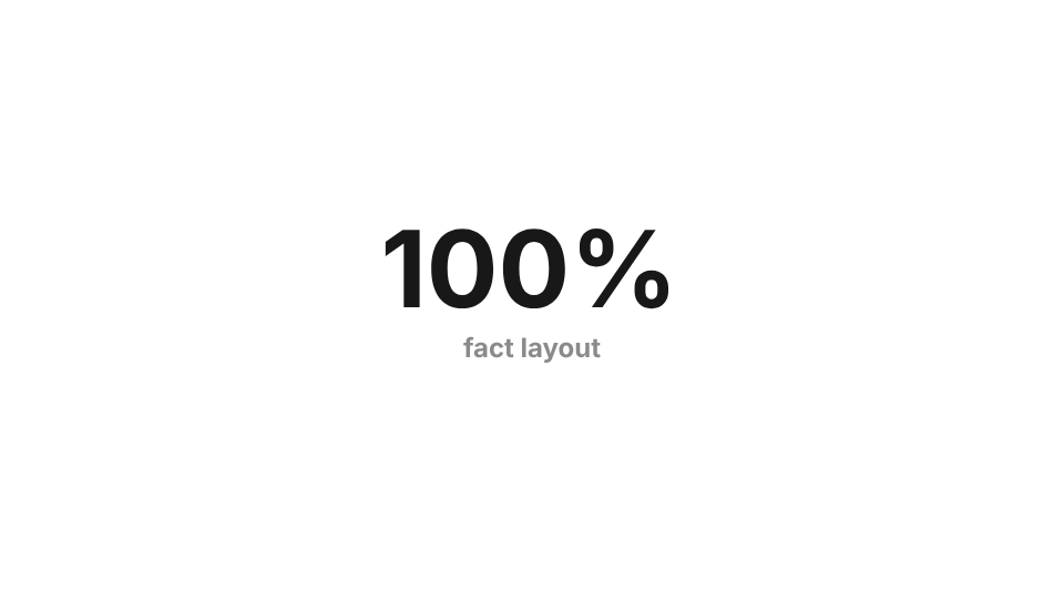The fact layout